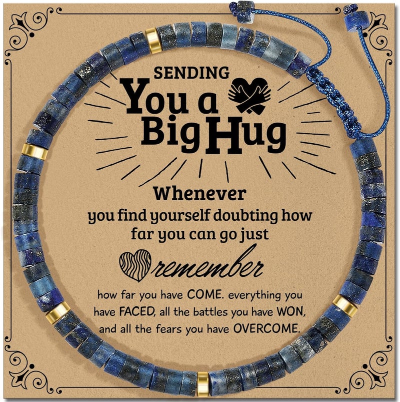 ZOKCC Inspirational Gifts Bracelets for Women: Christmas Day Gifts for Women Friends Sister Mom - Healing Natural Stone Beads Bracelets Thinking of you Get Well Soon Gift for Women - Image 1